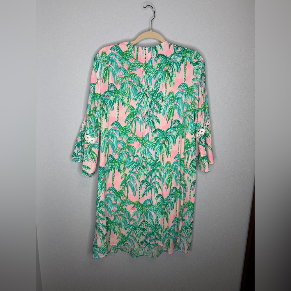 Lilly Pulitzer Hollie Tunic Dress in Pink Blossom Suite Views Size Large - Picture 7 of 7